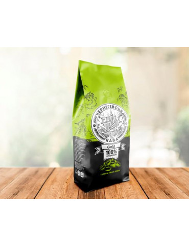 Кава в зернах ТМ "Чернігівська Кава" Gold 1kg Arabica 60% Rabusta 40% | 